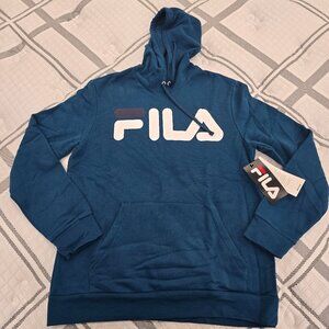 Fila Men's Casual Hoodie W Logo Printed On The Chest Size Medium